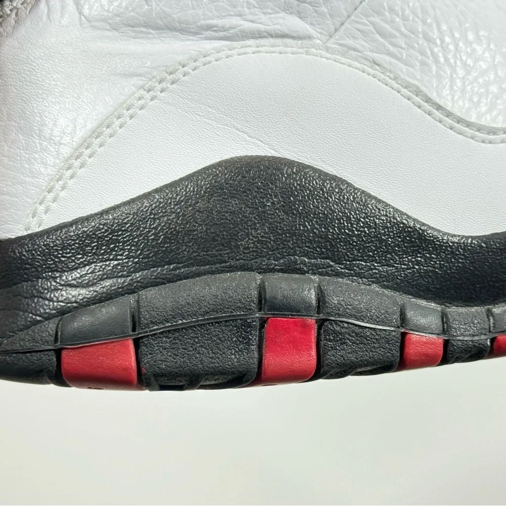 Air Jordan Retro 10 White/Varsity Red-Black Sneakers - Picture 6 of 16